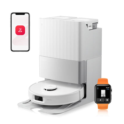 Aspirateur robot Roborock Qrevo Edge avec fonction serpillière, nettoyage des bords, serpillière chauffante, eau chaude à 75 °C 