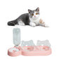Katzennapf-Set mit Wasserspender | Automatischer Trinkbrunnen für Katzen und Hunde 