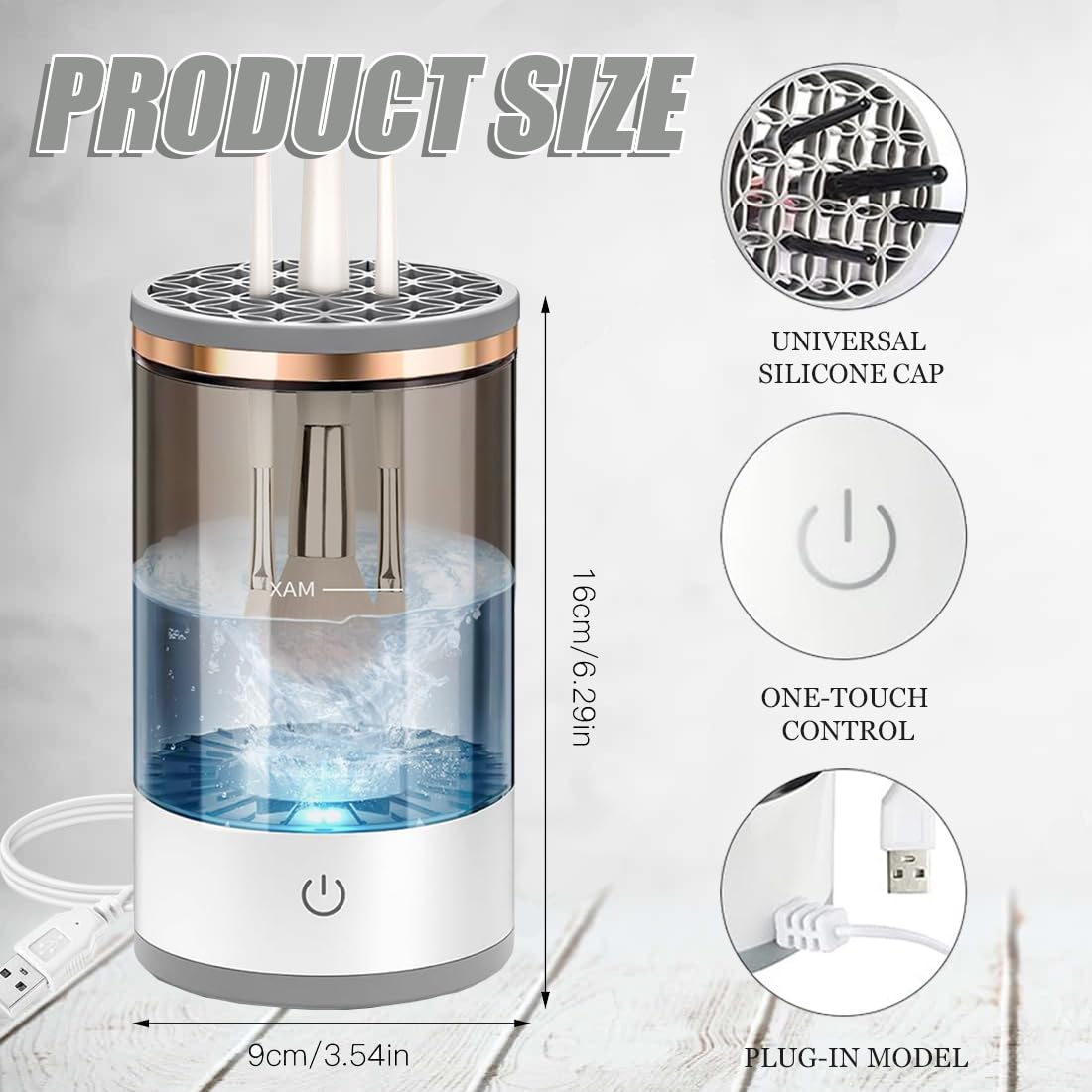 Make-Up Brush Cleaner for Quick Colour Changing, Easy to Clean