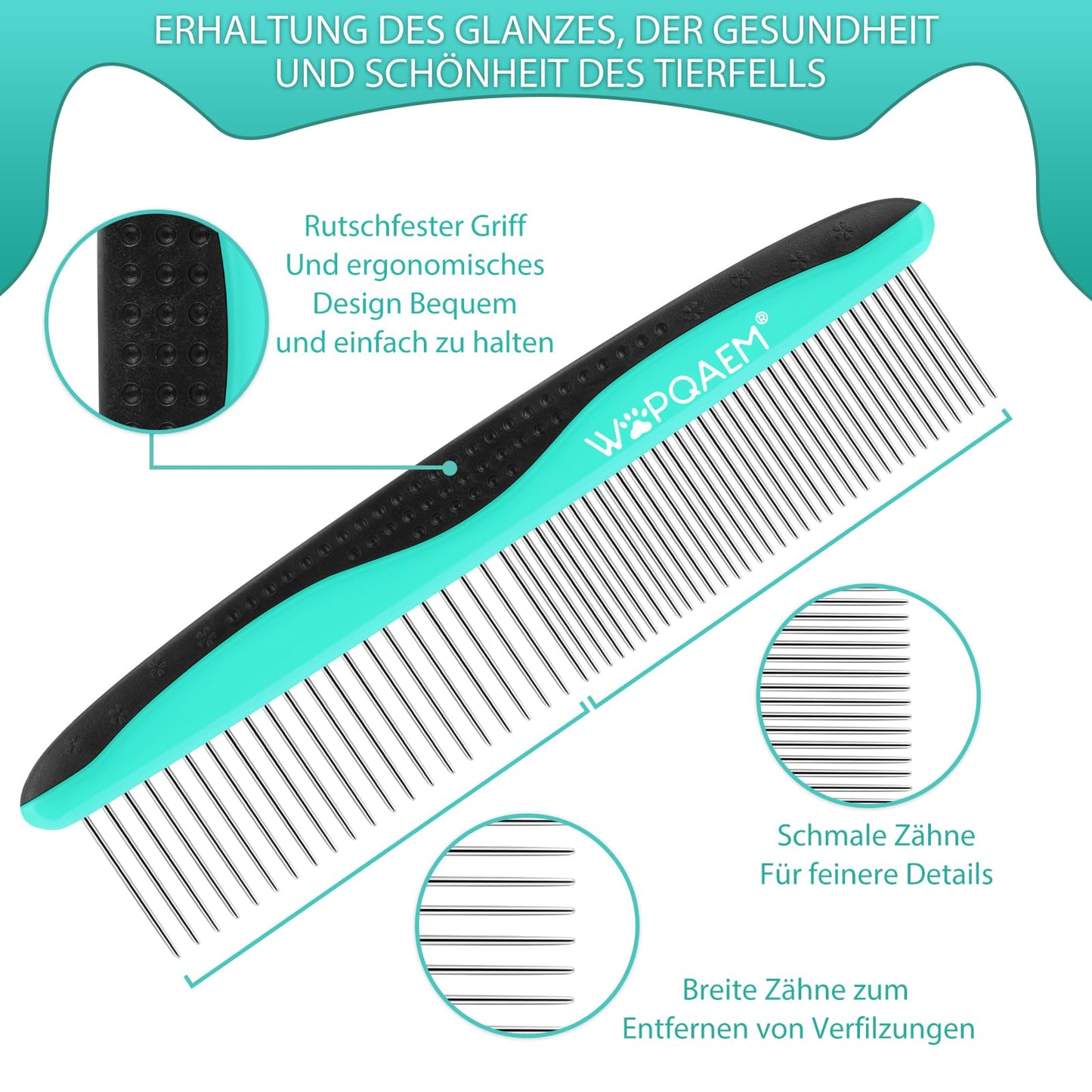 Hundebürste für Hunde und Katzen, selbstreinigend, Katzenbürste für Unterwäsche und Fell 