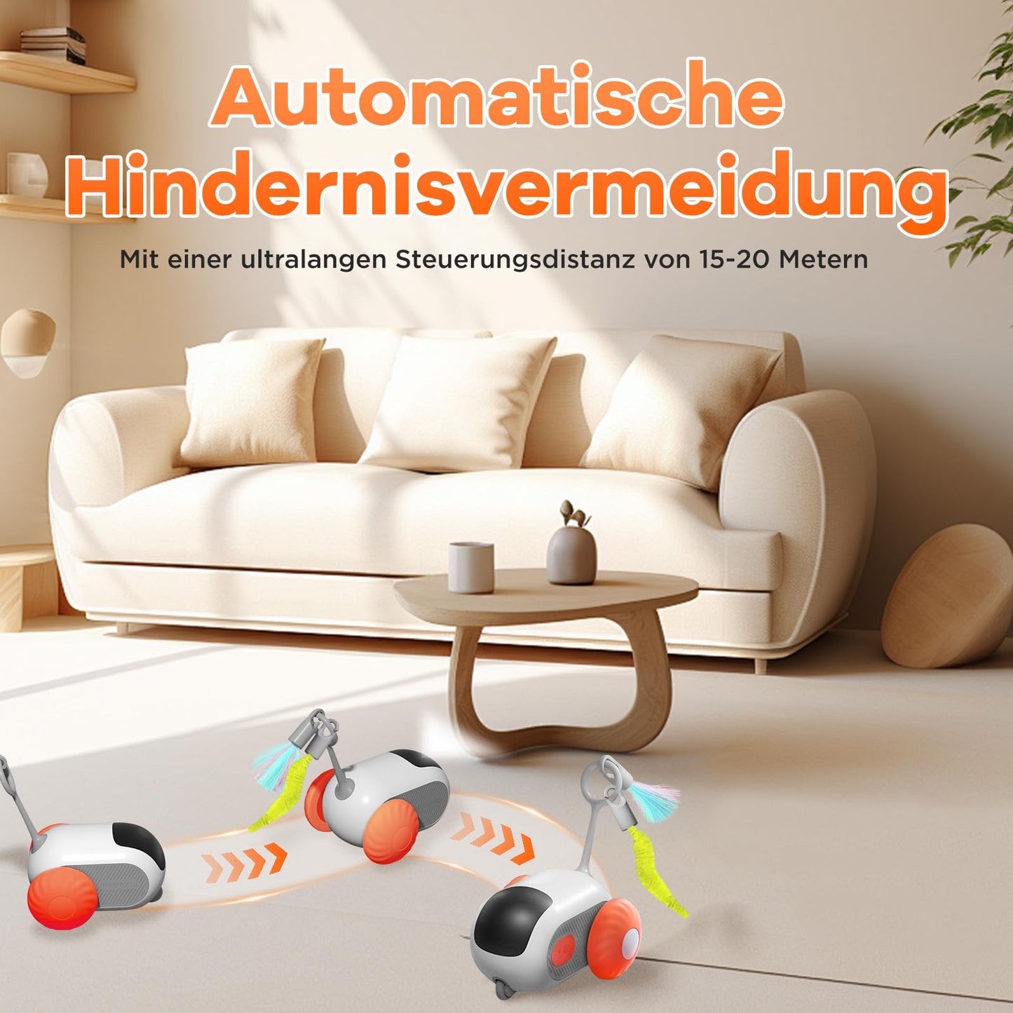 Intelligentes, ferngesteuertes, elektrisches interaktives Katzenspielzeug 