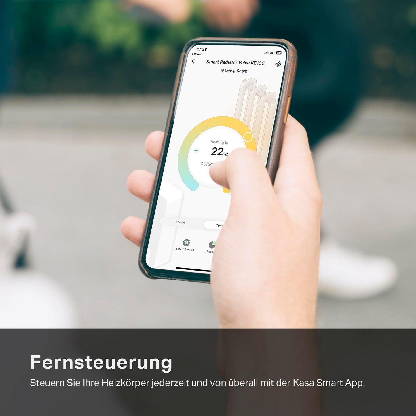 Intelligenter Heizkörperthermostat, Zubehör, Energiesparfunktion, Zeitplanfunktion, Steuerung per App 