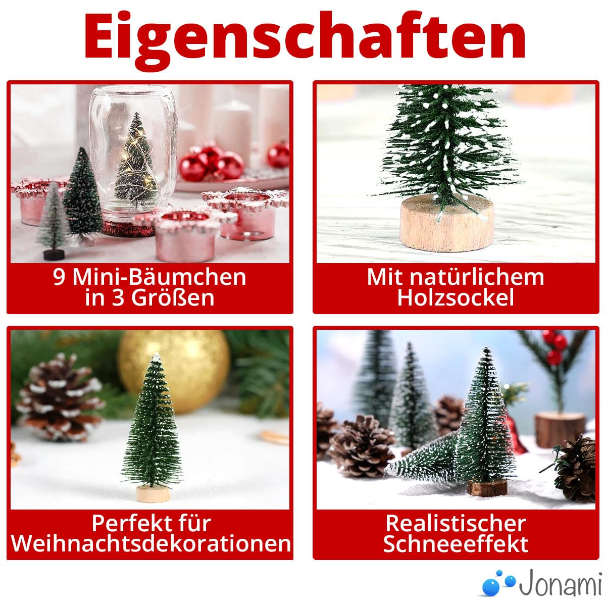 Petite décoration de sapin de Noël pour décoration de table, DIY, figurines de vitrine 10/16/22 cm 