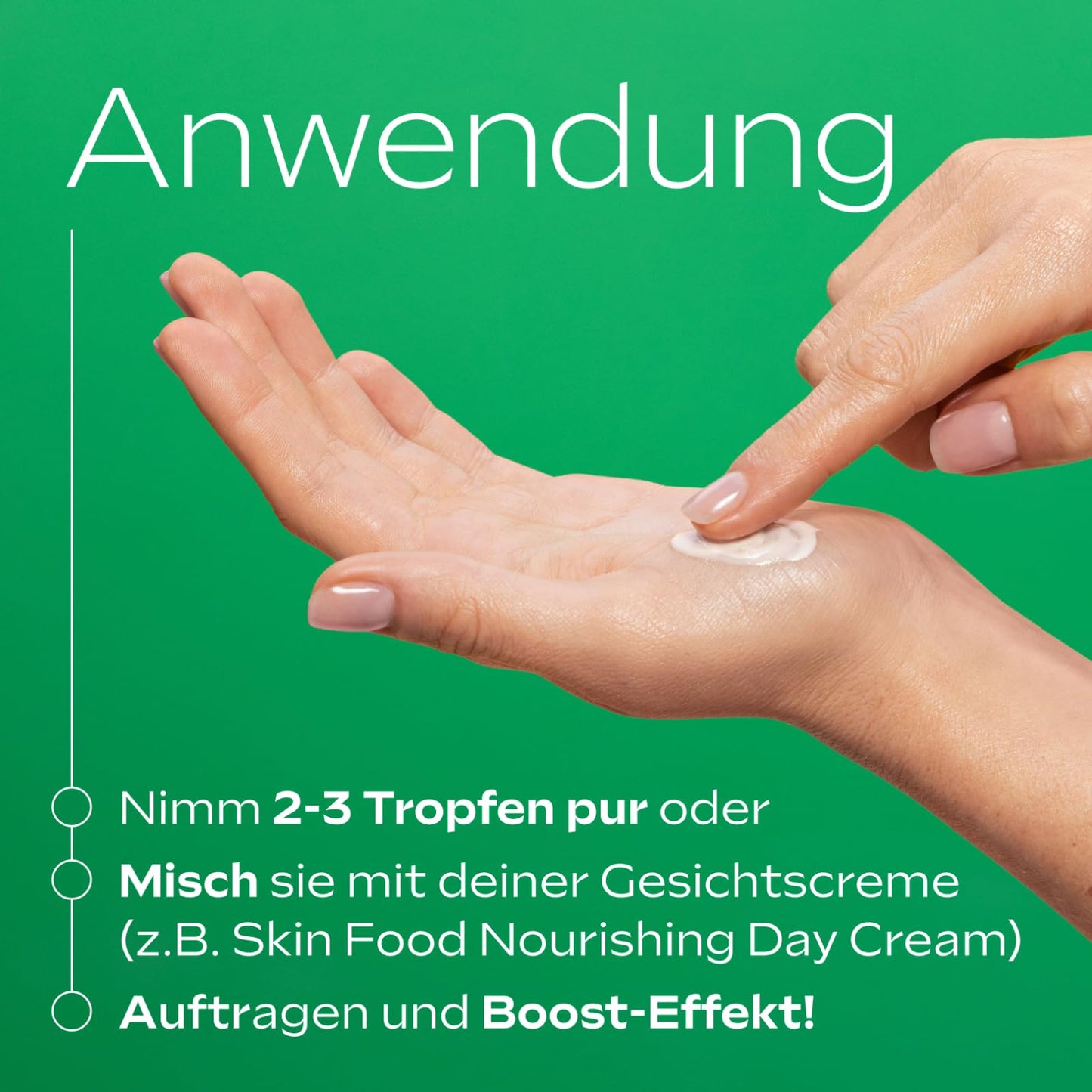 Weleda Organic Skin Food Glow Serum Drops – Natürliche Kosmetik-Booster-Tropfen mit Süßholz und lichtreflektierenden Pigmenten für einen strahlenden Teint und gegen Pigmentflecken 
