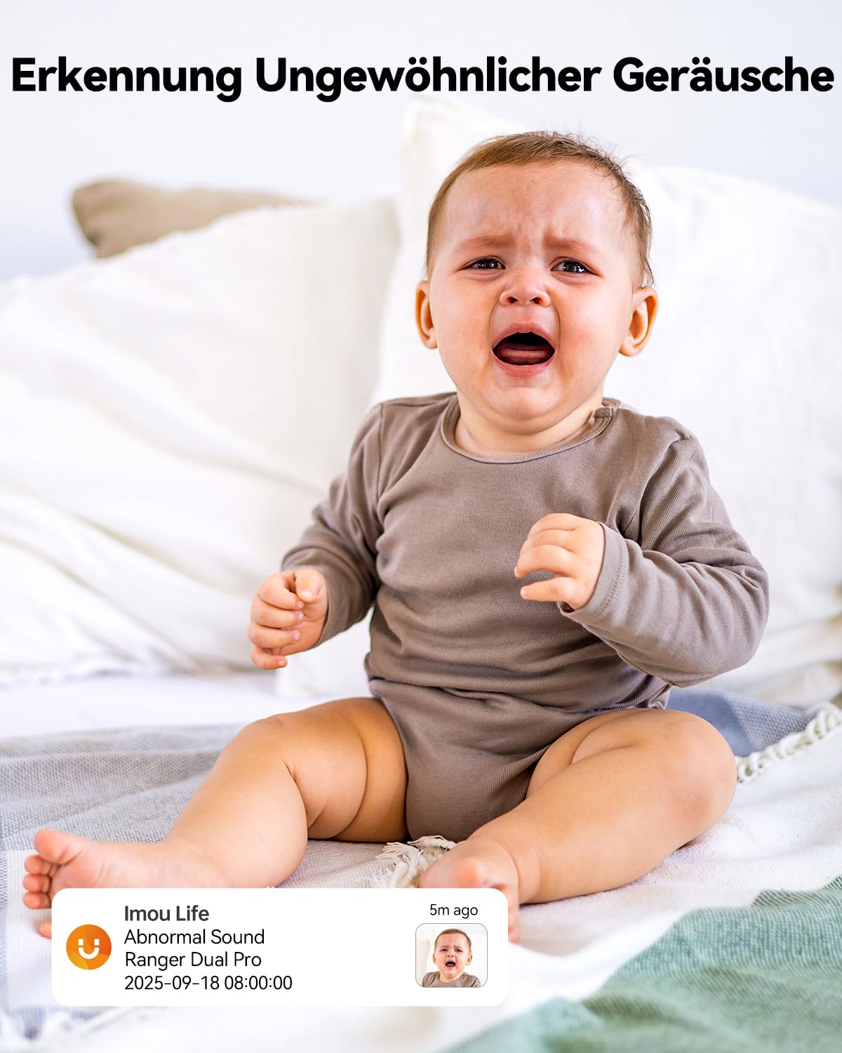 Imou 2K + 2K Dual-Kamerasystem für die Innenüberwachung mit Personen-/Tiererkennung, 2,4/5 GHz WLAN, 360° PTZ-Kamera, Farbnachtsicht, intelligente Verfolgung, Zwei-Wege-Audio, Sirene, Privatmodus, ideal für 