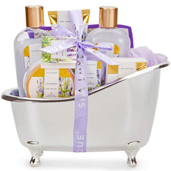 SPA LUXETIQUE Wellness Set für Frauen - 8tlg Rosenduft Bade Geschenkset für Frauen 