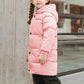 Wintermantel Mädchen Lang Daunenmantel, KODMNSW Warm Puffer Mantel Winterjacke mit Kapuze 