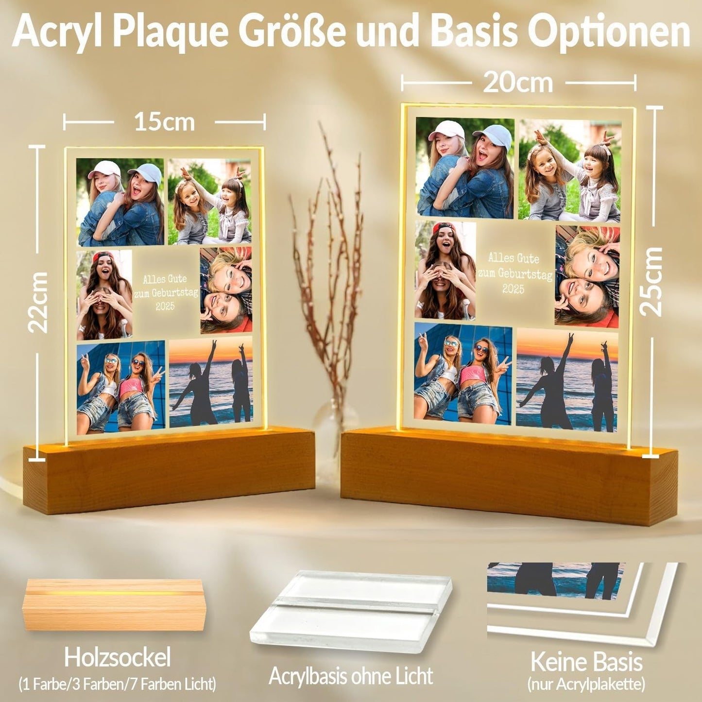 Personalisierte Geschenke für Freundin, Bilderrahmen mit Foto 