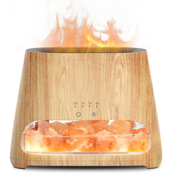 2-in-1 Aroma-Diffusor &amp; Salz-Serie Pakistan Light, Flammeneffekt für ätherische Öle, Luftbefeuchter mit 3 Helligkeitsstufen, 150 ml