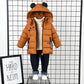 Linboo Winterjacke für Kinder und Jungen, warme Steppjacke, dicker Mantel, Baby-Wintermäntel 
