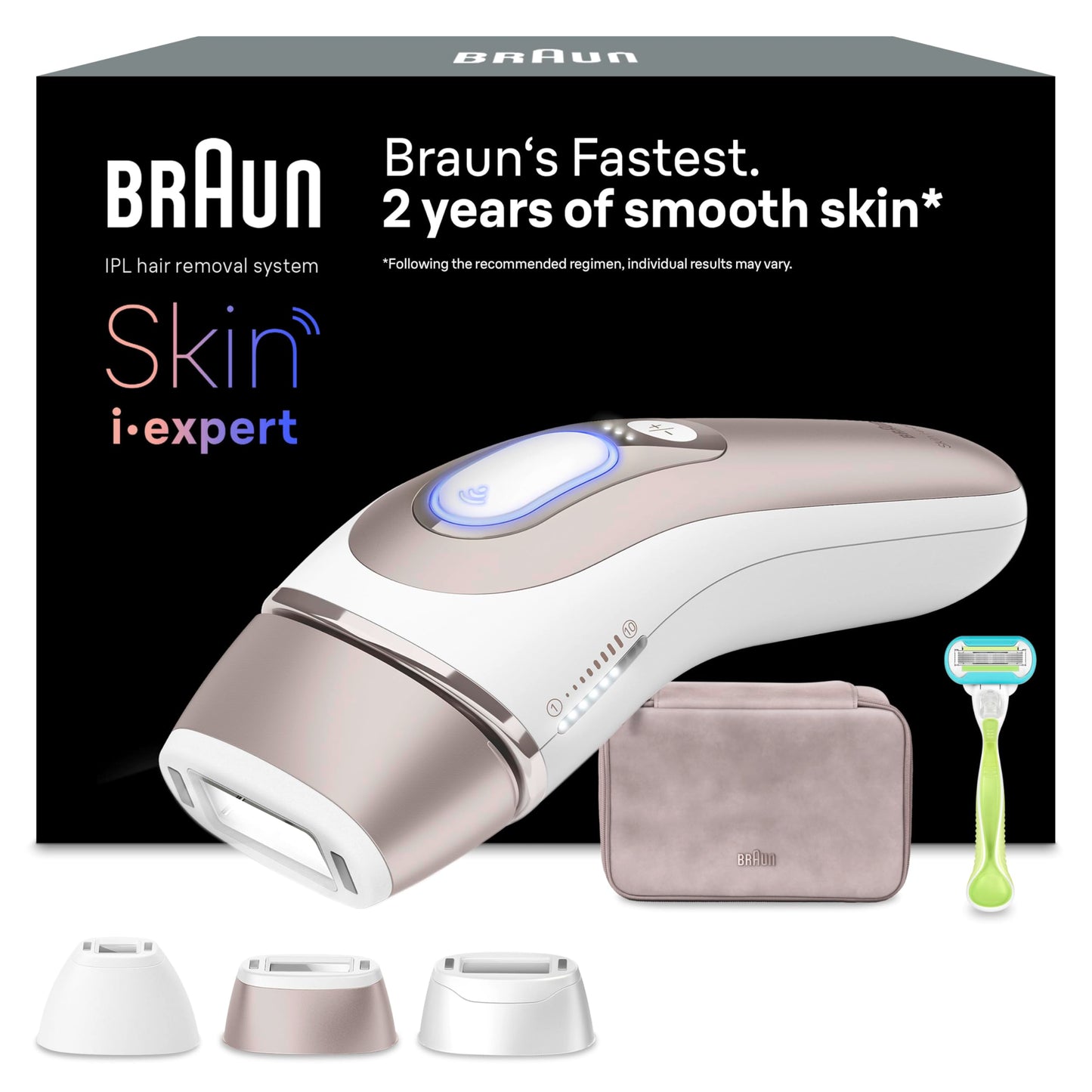 Braun Smart IPL 7 Skin i·expert – IPL Geräte Haarentfernung, Dauerhafte und Schmerzfreie Haarentfernung für Zuhause