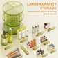 Auxmir Schminktisch Organizer mit 9 einstellbaren Stufen, Make Up Organizer 360° Drehbar, Extra Größer Kosmetik Hautpflege Organisieren 
