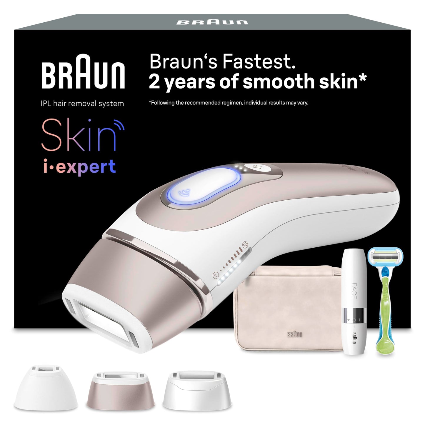 Braun Smart IPL 7 Skin i·expert – IPL Geräte Haarentfernung, Dauerhafte und Schmerzfreie Haarentfernung für Zuhause