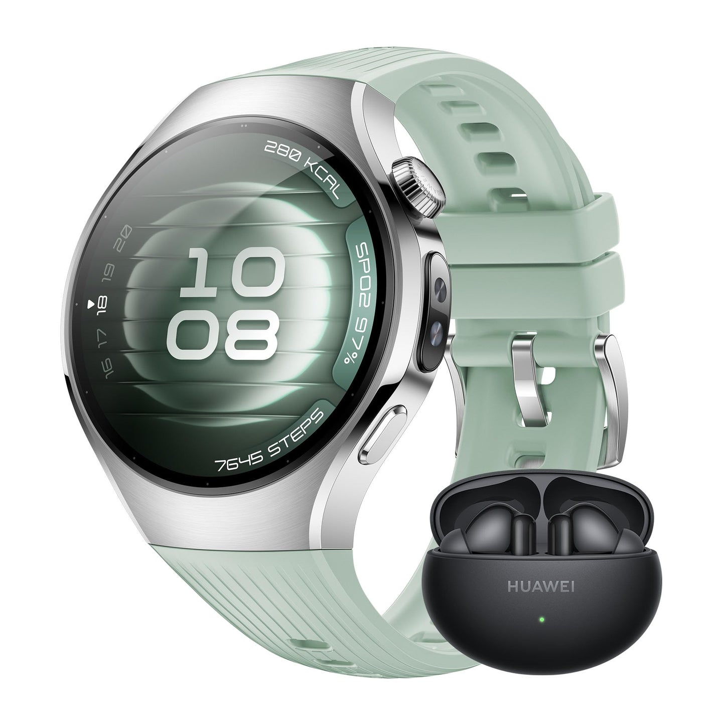 HUAWEI Watch 5 Smartwatch für Damen und Herren, Gesundheitsübersicht, wasserdicht bis 5 ATM, GPS, SpO2-Messung am Finger, kompatibel mit Android™ und iOS, Saphirglas, 42 mm, Weiß 