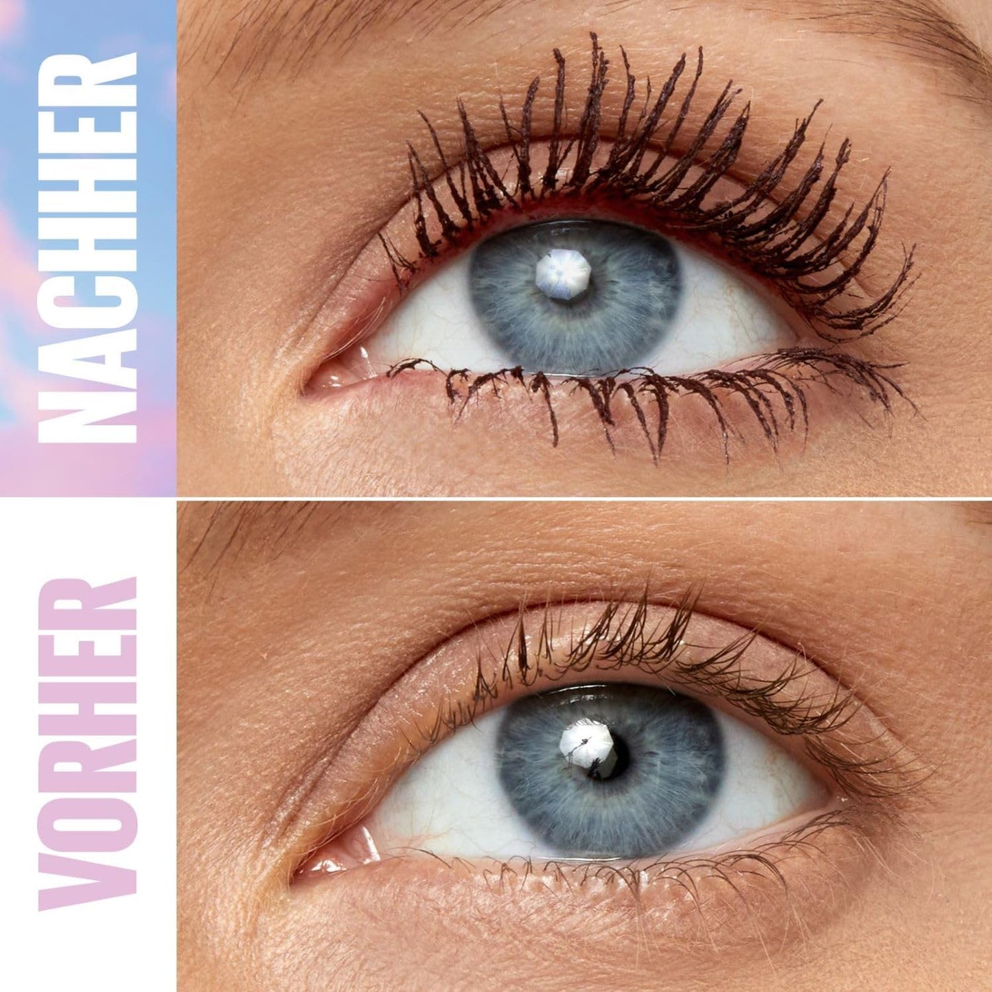 Maybelline New York Sky High Schwarze Wimperntusche für extrem lange Wimpern und Volumen, Sky High Mascara 