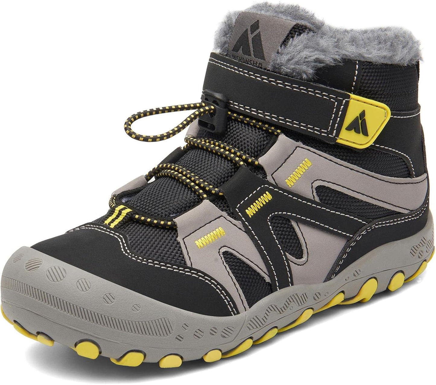 Mishansha Kinder Winterschuhe Warm Gefüttert Winterstiefel Jungen Mädchen Boots 