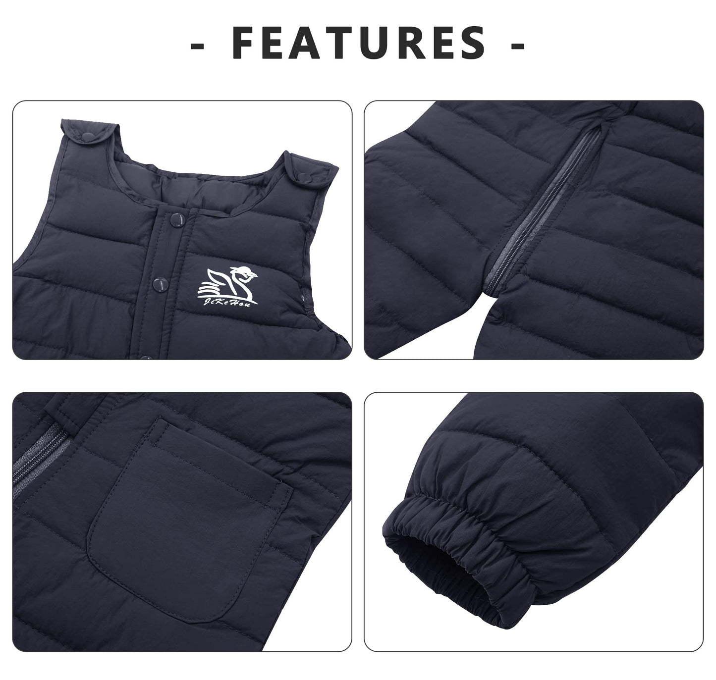 SEAUR Baby Down Trousers Lightweight Warm Snow, Windproof Ski Trousers