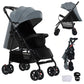 Reenborn 3-in-1 Kinderwagen, Buggy mit zwei umkehrbaren Schiebemodi, Kinderwagen mit Gestell aus Aluminiumlegierung, Babywagen, 3-in-1 Komplettset mit Ein-Klick-Faltmechanismus 