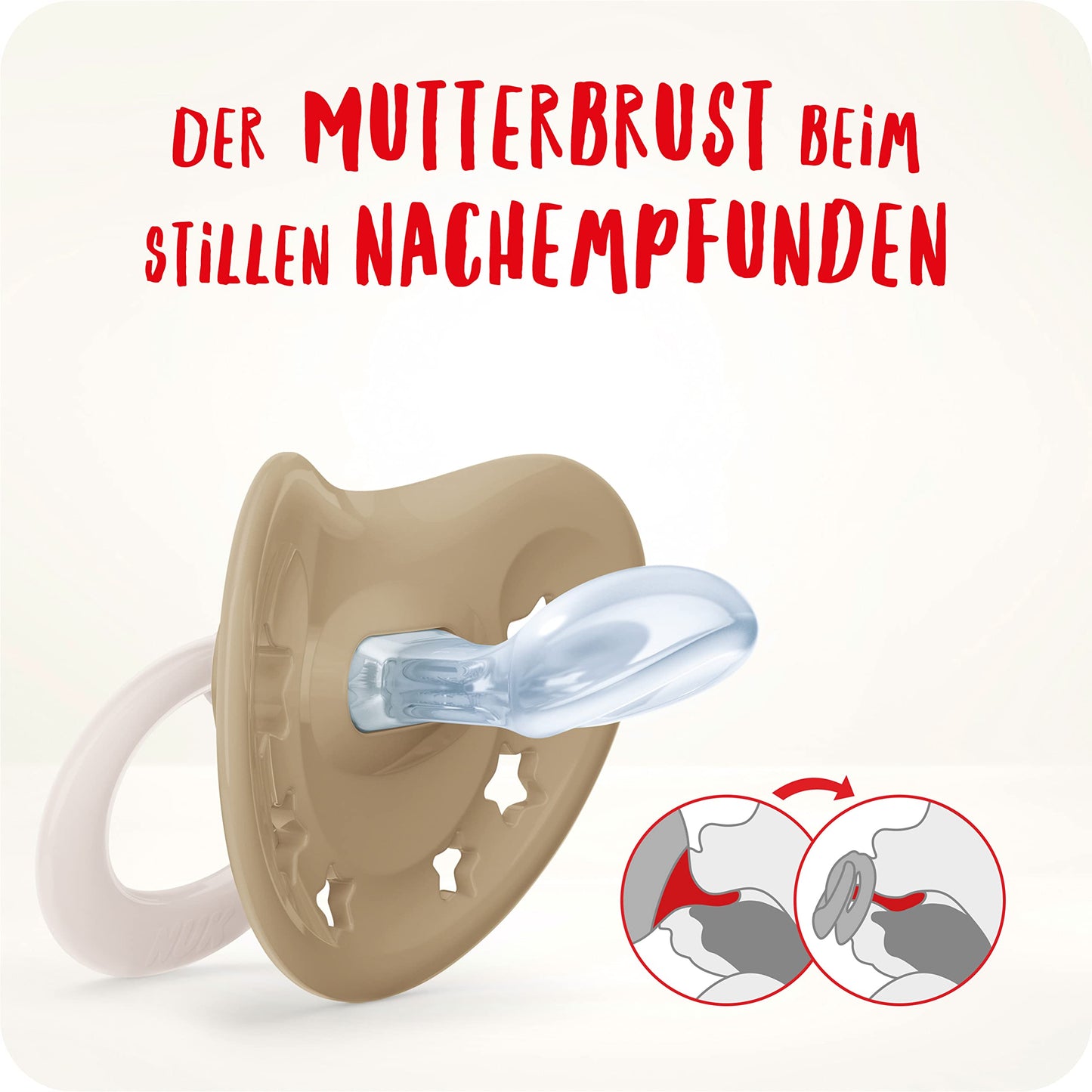 NUK Signature Day &amp; Night Babyschnuller | 0-6 Monate | Leuchtet im Dunkeln | Sterne | 4 Stück 