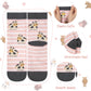 Chalier Cozy 5 Paar Damen Socken Hunde Katzen Motiven, Baumwolle