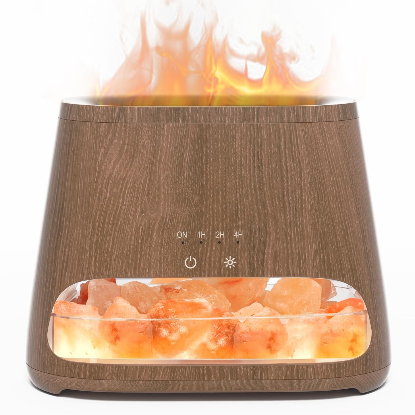 2-in-1 Aroma-Diffusor &amp; Salz-Serie Pakistan Light, Flammeneffekt für ätherische Öle, Luftbefeuchter mit 3 Helligkeitsstufen, 150 ml