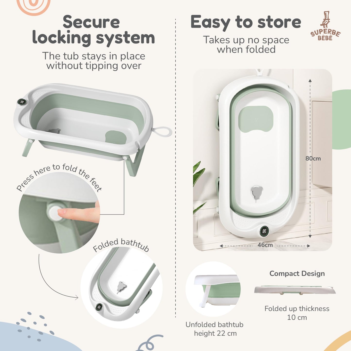 Faltbar Baby Badewanne Mit Rutschfestem Badewannensitz