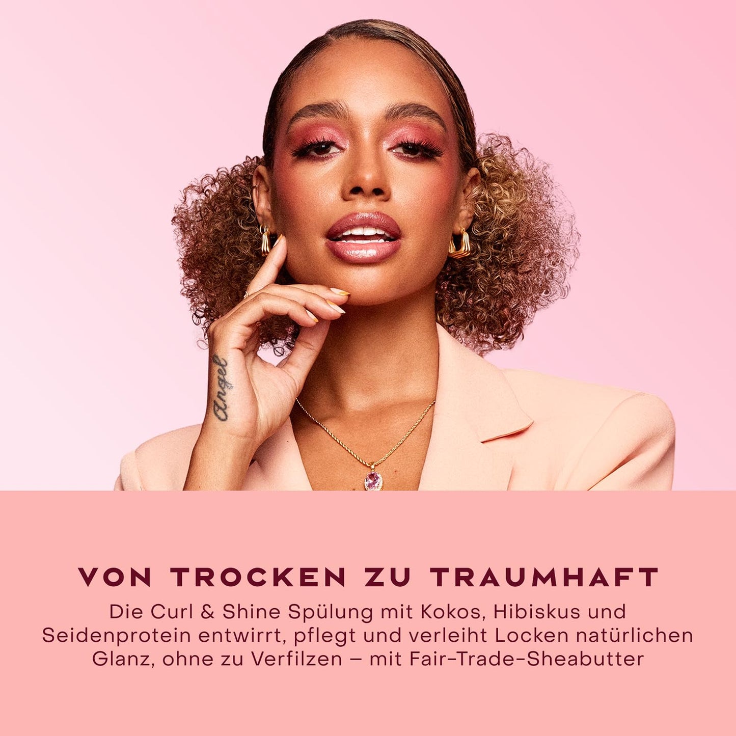 Shea Moisture Coconut & Hibiscus Curl Enhancing Smoothie- Curl Cream for Defined Shiny Curls