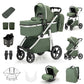 3-in-1 Kinderwagen-Set mit Sitz und faltbarem Babybett, verstellbare Liegeposition, bis 15 kg, 0-3 Jahre 