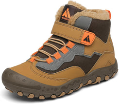 Mishansha Kinder Winterschuhe Warm Gefüttert Winterstiefel Jungen Mädchen Boots 