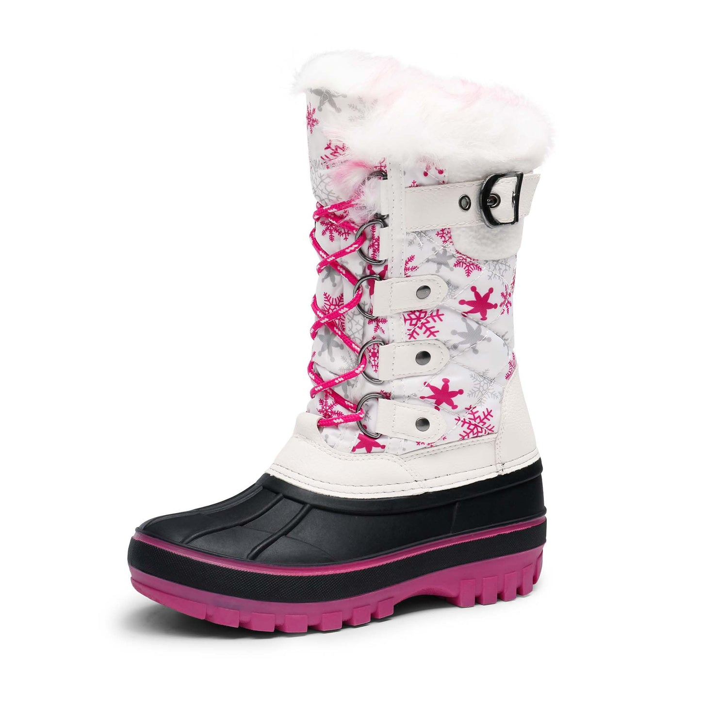 DREAM PAIRS Jungen Mädchen Winterstiefel Wasserabweisend, Warm Rutschfest Schneestiefel 