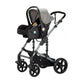 Reenborn 3-in-1 Kinderwagen, Buggy mit zwei umkehrbaren Schiebemodi, Kinderwagen mit Gestell aus Aluminiumlegierung, Babywagen, 3-in-1 Komplettset mit Ein-Klick-Faltmechanismus 