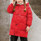 Wintermantel Mädchen Lang Daunenmantel, KODMNSW Warm Puffer Mantel Winterjacke mit Kapuze 