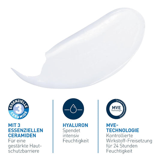 CeraVe Reinigungs-Set, Feuchtigkeitslotion mit Pumpspender (473 ml) und schäumendes Reinigungsgel (88 ml) für Gesicht und Körper, Mit Hyaluron und 3 essenziellen Ceramiden 