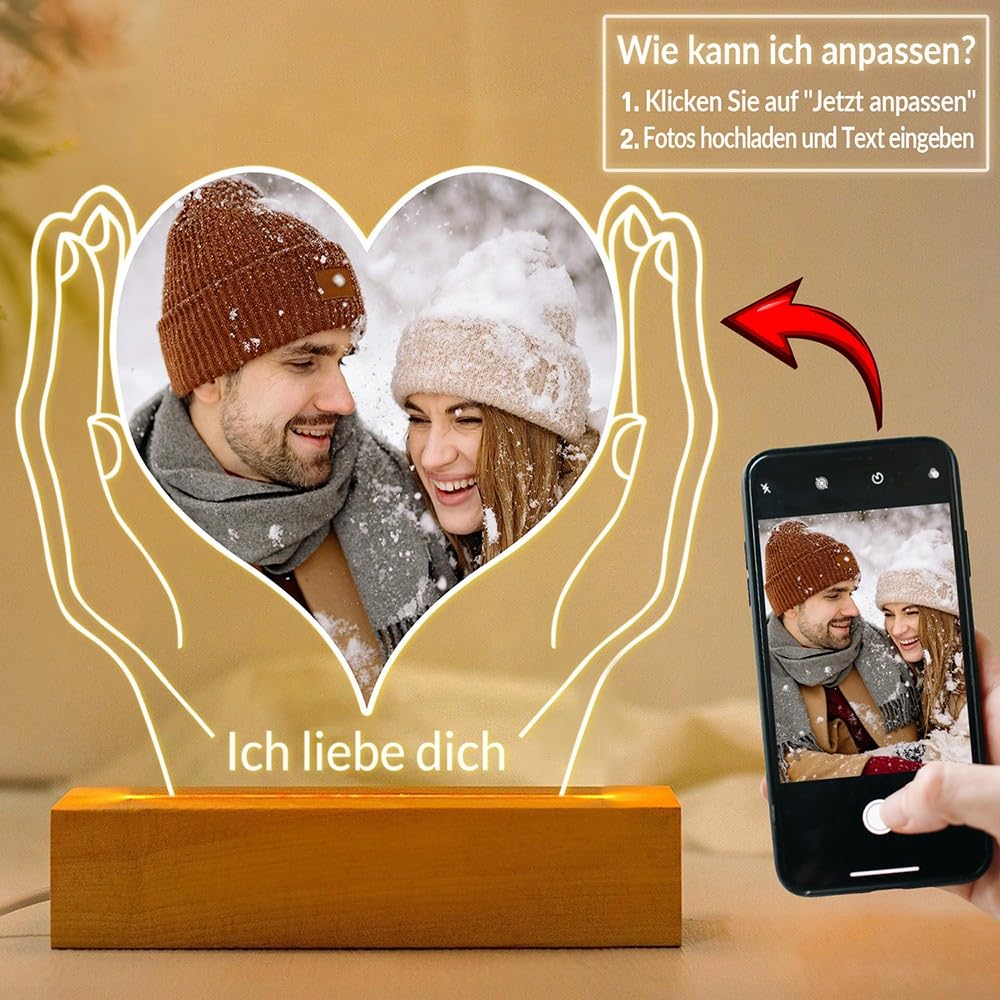 Personalisierte Geschenke für Freundin, Bilderrahmen mit Foto 