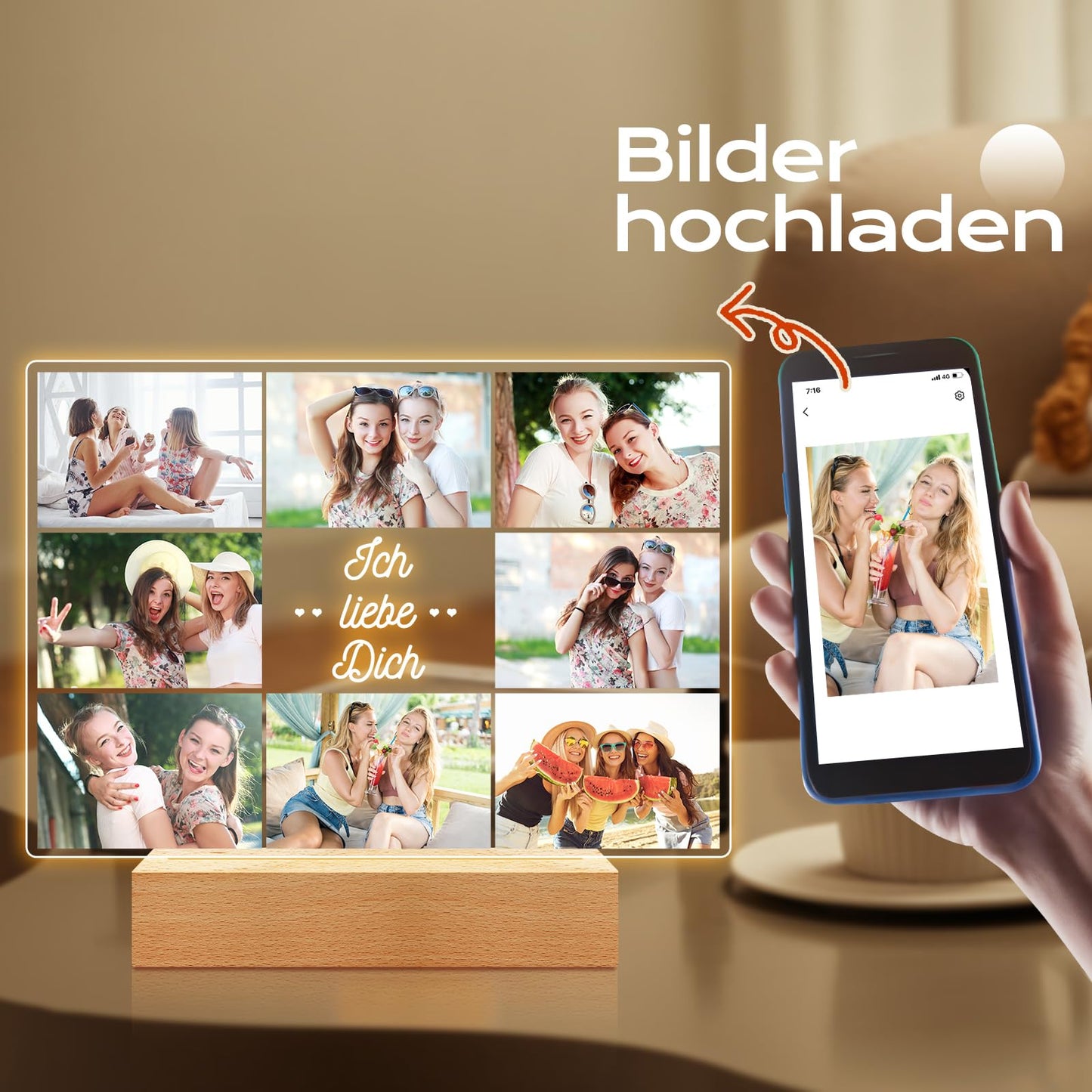 Personalisierte Geschenke, personalisierte Bilderrahmen mit Foto, personalisiertes Geburtstagsgeschenk 