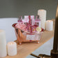 Accentra - COSY MOMENTS Bade- &amp; Duschset in Rosé - Geschenk Set zur Entspannung für Frauen zum Geburtstag 