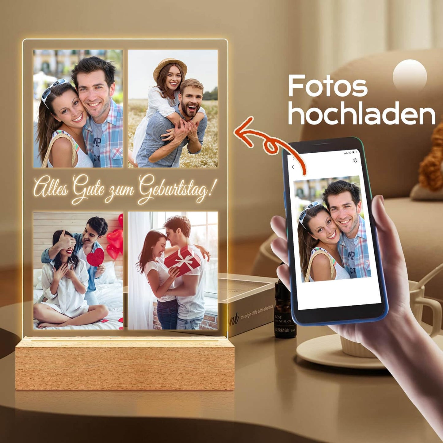 Personalisierte Geschenke, personalisierte Bilderrahmen mit Foto, personalisiertes Geburtstagsgeschenk 