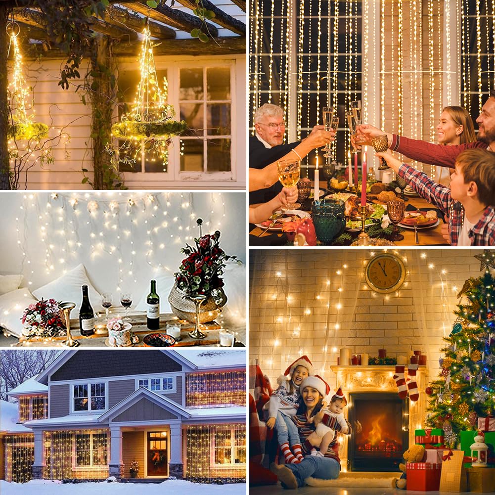 Lampe, 3×3m 300 LED Lampe à suspendre, 8 modules Lampe à LED pour lampe à l'intérieur et à l'extérieur