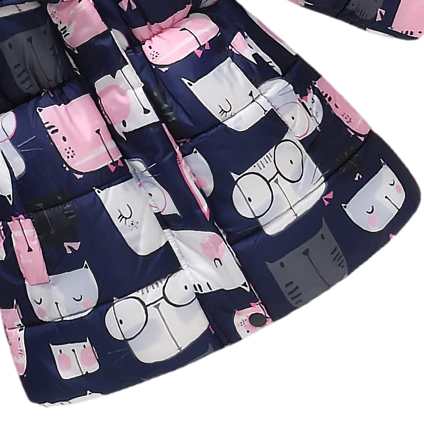 Winter Jacket Girls' Floral Warm Winter Coat Children's Jacket