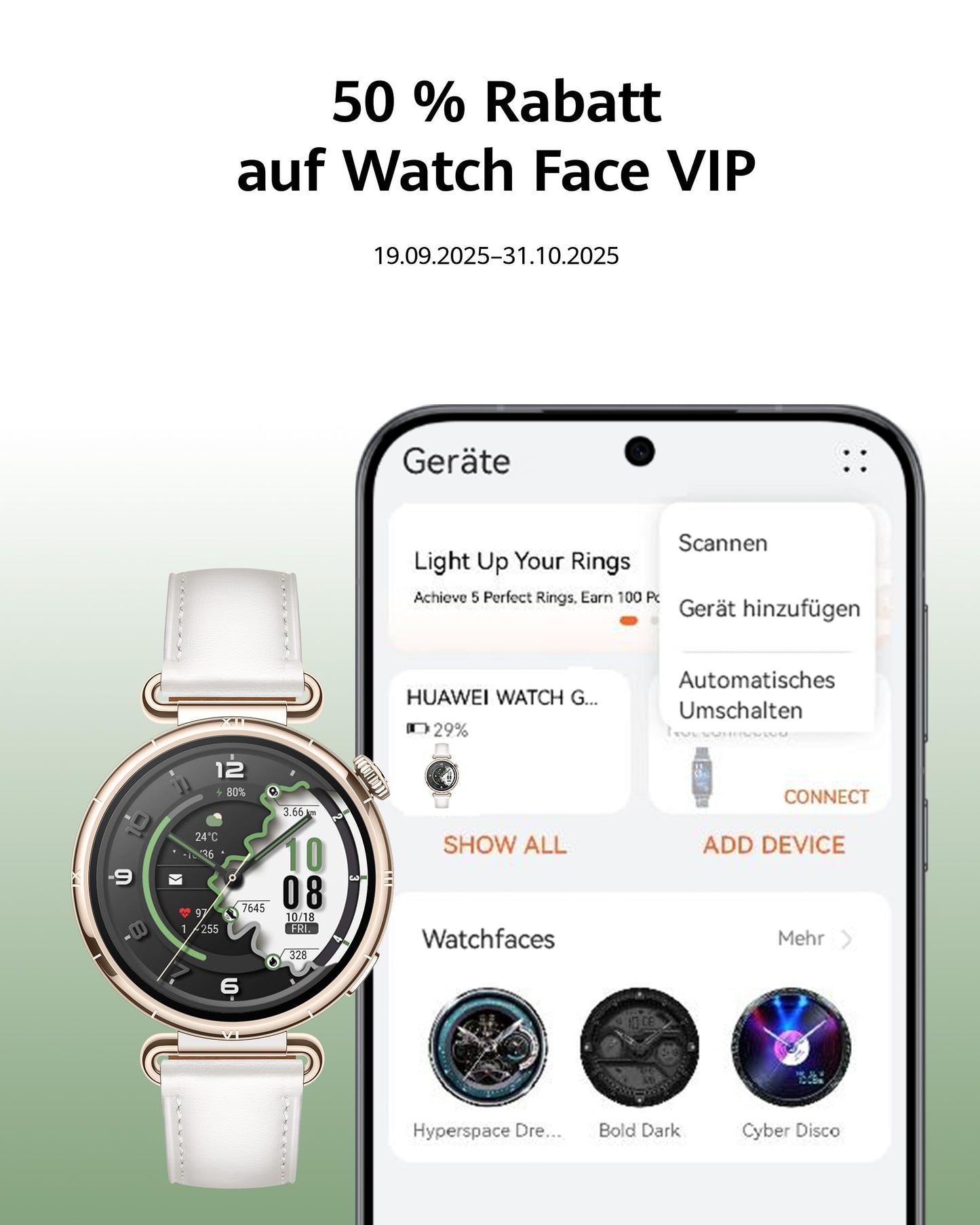 HUAWEI Watch GT 6 Pro Smartwatch, GPS, EKG, 1,47 Zoll AMOLED-Display, bis zu 21 Tage Akkulaufzeit, umfassende Fahrradfunktionen, über 100 Sportmodi, kompatibel mit Android und iOS 