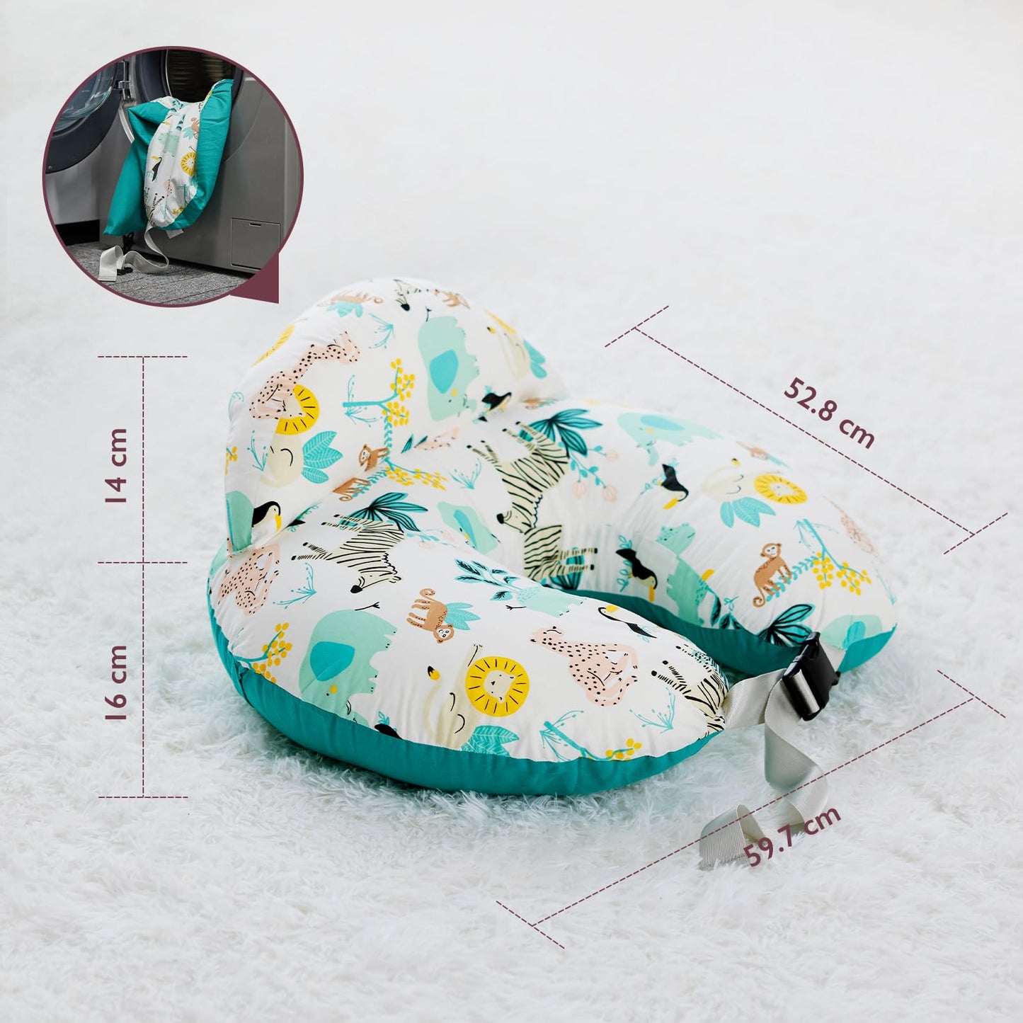 Stillkissen, Stillkissen mit Sicherheitsrand – Ergonomisches Still- und Positionierungskissen 