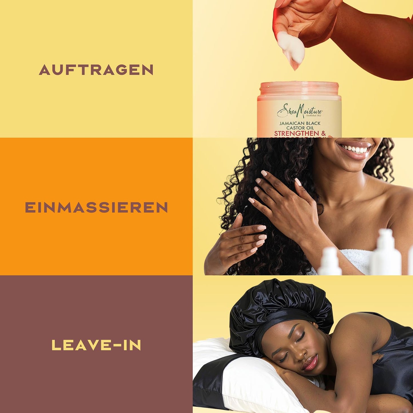 Haarmaske zur Stärkung und Regeneration, jamaikanisches schwarzes Rizinusöl, von SheaMoisture