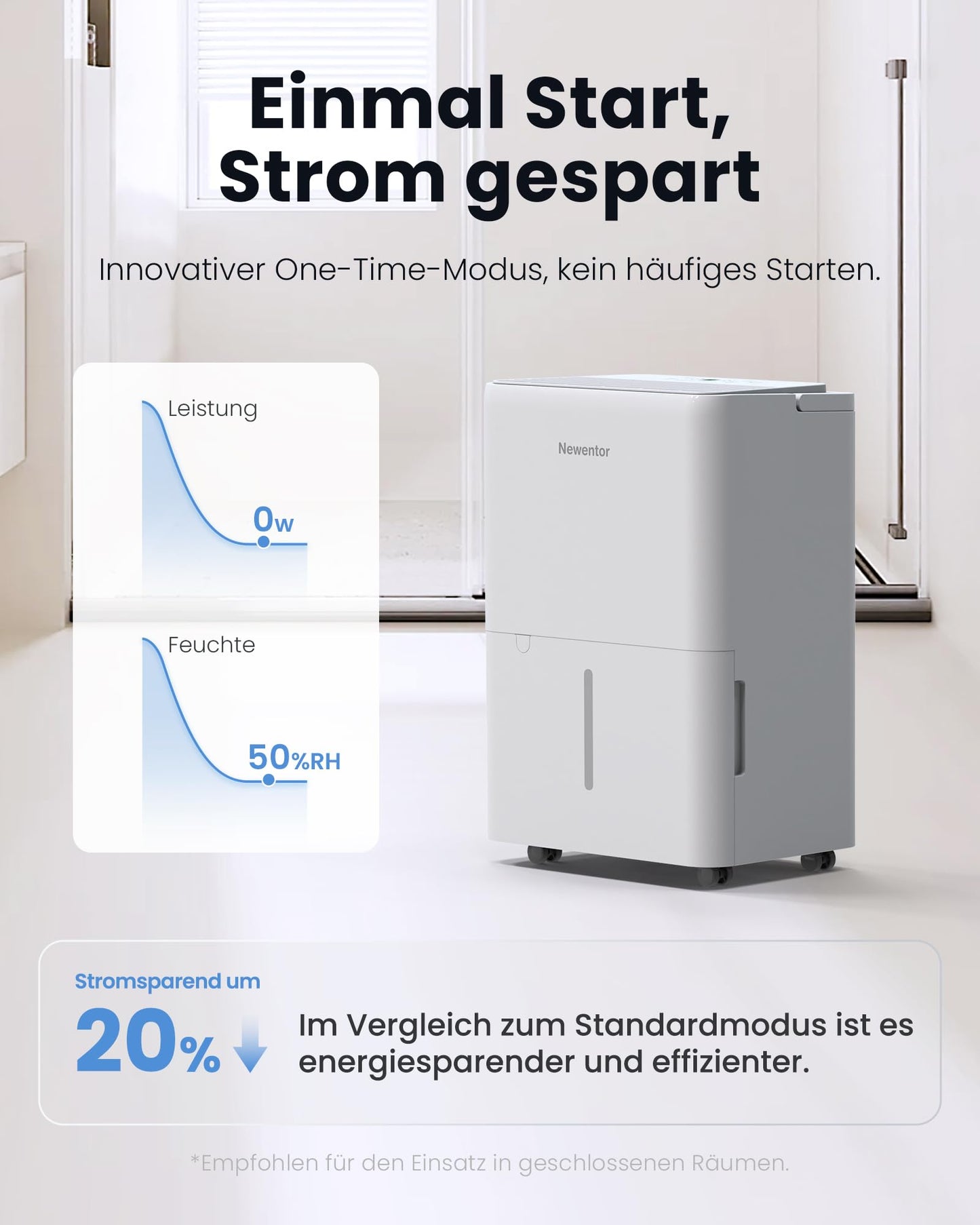 Déshumidificateur d'air 12 L, déshumidificateur de cave électrique 35 dB, déshumidificateur d'ambiance 