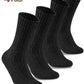 4 Paar Alpaka Socken für Herren Damen, atmungsative Thermosocken Extra Warm, Dicke Wintersocken mit Alpakawolle 