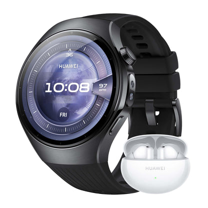 HUAWEI Watch 5 Smartwatch für Damen und Herren, Gesundheitsübersicht, wasserdicht bis 5 ATM, GPS, SpO2-Messung am Finger, kompatibel mit Android™ und iOS, Saphirglas, 42 mm, Weiß 