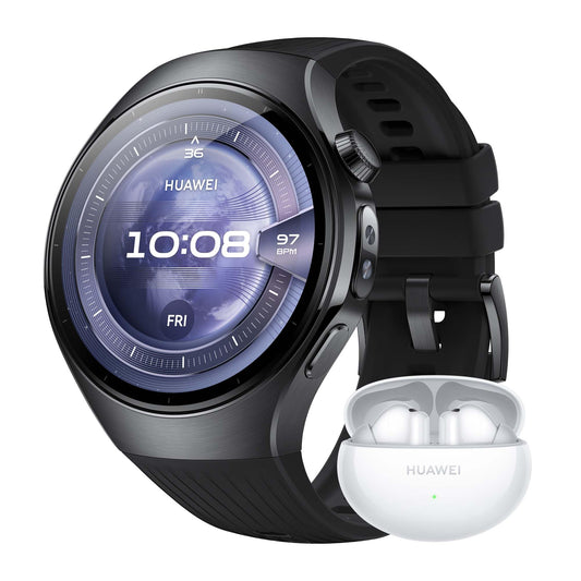 HUAWEI Watch 5 Smartwatch für Damen und Herren, Gesundheitsübersicht, wasserdicht bis 5 ATM, GPS, SpO2-Messung am Finger, kompatibel mit Android™ und iOS, Saphirglas, 42 mm, Weiß 