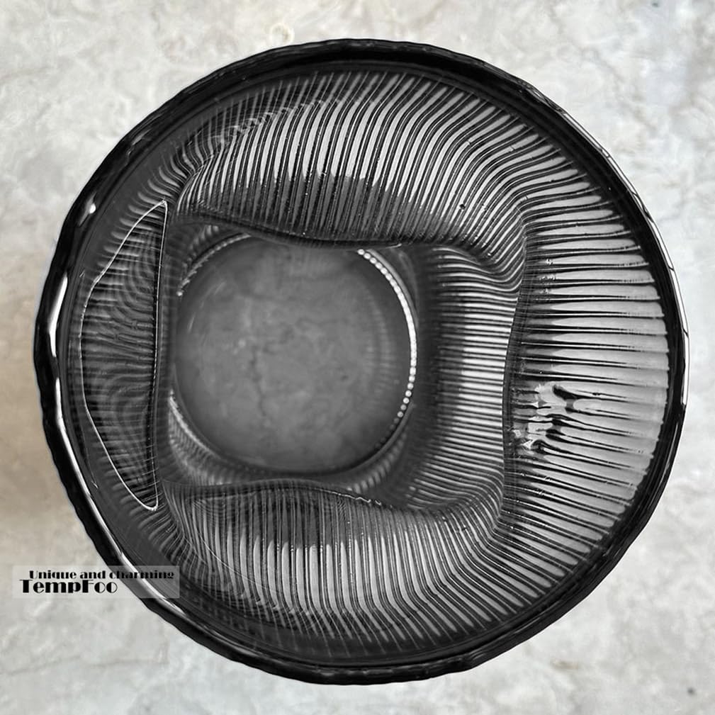 Blumenvase, große hohe Glasvase zur Dekoration, ästhetisch, große Glasvase mit gerippter Textur, modernes Wohnzimmer 