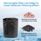 Aquarienfilter Aquarium Schwammfilter Einstellbarer Aquarium Innenfilter 300L/H 