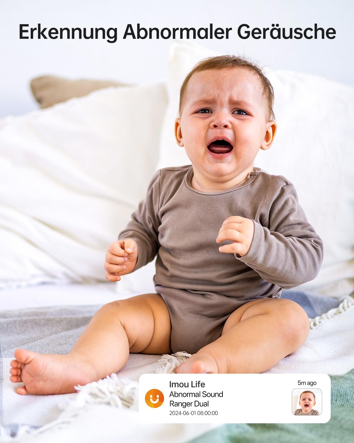 Imou 2K + 2K Dual-Kamerasystem für die Innenüberwachung mit Personen-/Tiererkennung, 2,4/5 GHz WLAN, 360° PTZ-Kamera, Farbnachtsicht, intelligente Verfolgung, Zwei-Wege-Audio, Sirene, Privatmodus, ideal für 