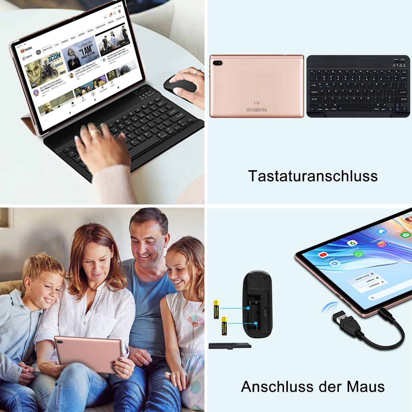 11-Zoll-Android-Tablet mit 24 GB RAM, 256 GB ROM, TF 1 TB, Octa-Core-Prozessor, GMS, 5G, WiFi 6 und Bluetooth 5.0 
